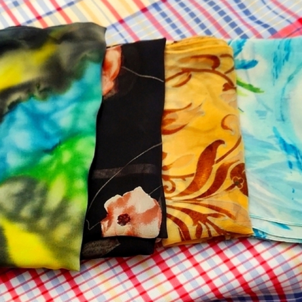 Bundle Of 4 Scarves / Wraps